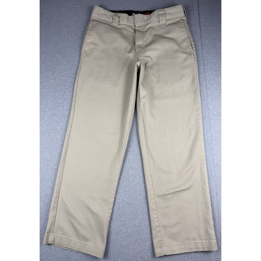Dickies 874 Flex Original Fit Work Pants Khaki 34x30 Uniform Flat Front